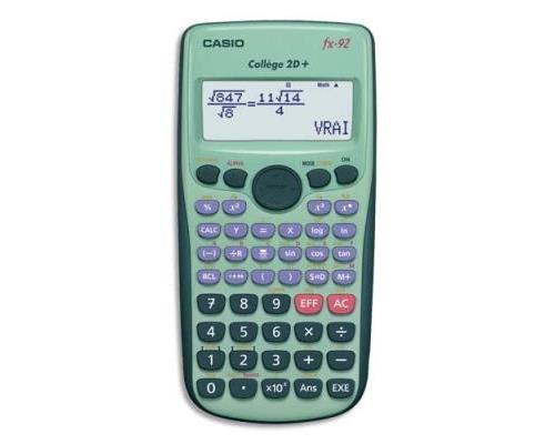 Casio fx-92 College 2D - Calculatrice scientifique - pile État correct - 34,92 € Casio fx-92 College 2D - Calculatrice scientifique - pile État correct Casio reconditionné disponible sur Fnac