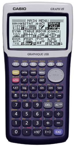 Casio Graph 85 SD et kit de connexion PC USB État correct Casio reconditionné disponible sur Fnac
