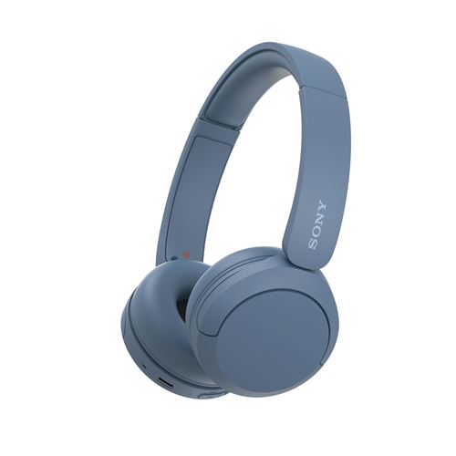 Casque arceau sans fil Bluetooth Multipoint Sony WHCH520 Bleu État correct Sony reconditionné disponible sur Fnac