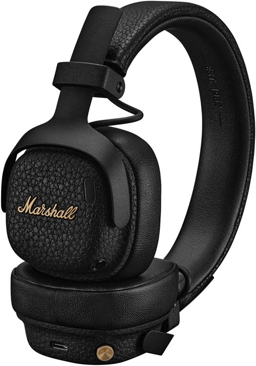 Casque arceau supra-aural sans fil Bluetooth Marshall Milton à réduction du bruit adaptative Noir État correct Marshall reconditionné disponible sur Fnac