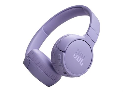 Casque arceau supra-auriculaire sans fil JBL Tune 670NC avec réduction de bruit Violet État correct reconditionné disponible sur Fnac