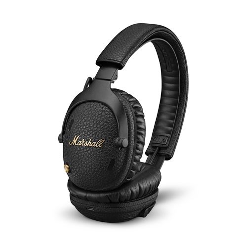 Casque audio arceau circum-aural sans fil Marshall Monitor III ANC avec réduction de bruit active Noir État correct Marshall reconditionné disponible sur Fnac