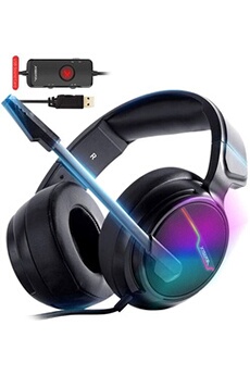 Casque audio USB PS4 XIBERIA-V20, son surround 7.1 avec câble de 1,95 m et micro antibruit pour ordinateurs portables Très bon état reconditionné disponible sur Darty