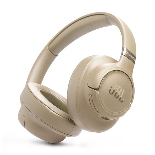Casque circum-auriculaire sans fil JBL Tune 780NC Bluetooth avec réduction active du bruit Beige État correct JBL reconditionné disponible sur Fnac
