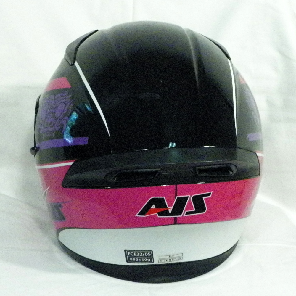 Voir photo 2 de Casque De Moto Femme Noir/Rose SEBASTY T M. Casque De Moto Femme Noir/Rose SEBASTY T M. Bon état reconditionné photo 2