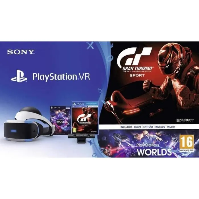 Casque de réalité virtuelle - PlayStation - VR - Noir - Inclus: Camera GT Sport VR Worlds (Digital) - PS4 refurbished - 197,90 € Casque de réalité virtuelle - PlayStation - VR - Noir - Inclus: Camera GT Sport VR Worlds (Digital) - PS4 refurbished reconditionné disponible sur Cdiscount Seconde Vie