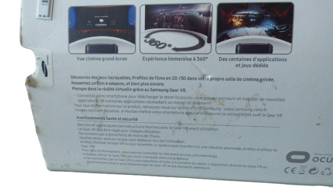 Voir photo 3 de Casque de réalité virtuelle Samsung Gear VR pour Samsung Galaxy S6 (notice non incluse) en boîte Casque de réalité virtuelle Samsung Gear VR pour Samsung Galaxy S6 (notice non incluse) en boîte très bon état reconditionné photo 3