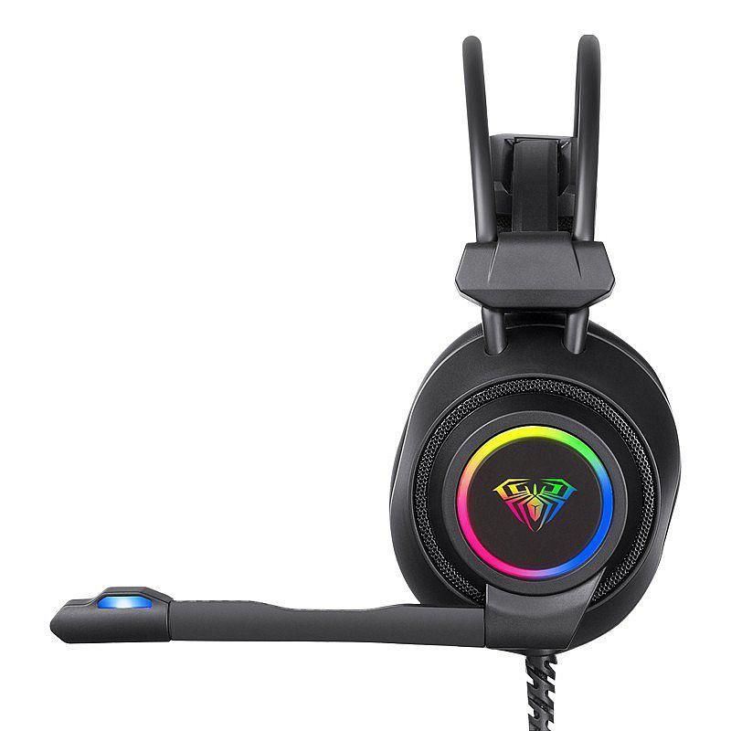 Voir photo 3 de Casque gaming filaire avec micro Aula S503 - Noir | Dero Casque gaming filaire avec micro Aula S503 - Noir Reconditionné N/A reconditionné photo 3 | Dero