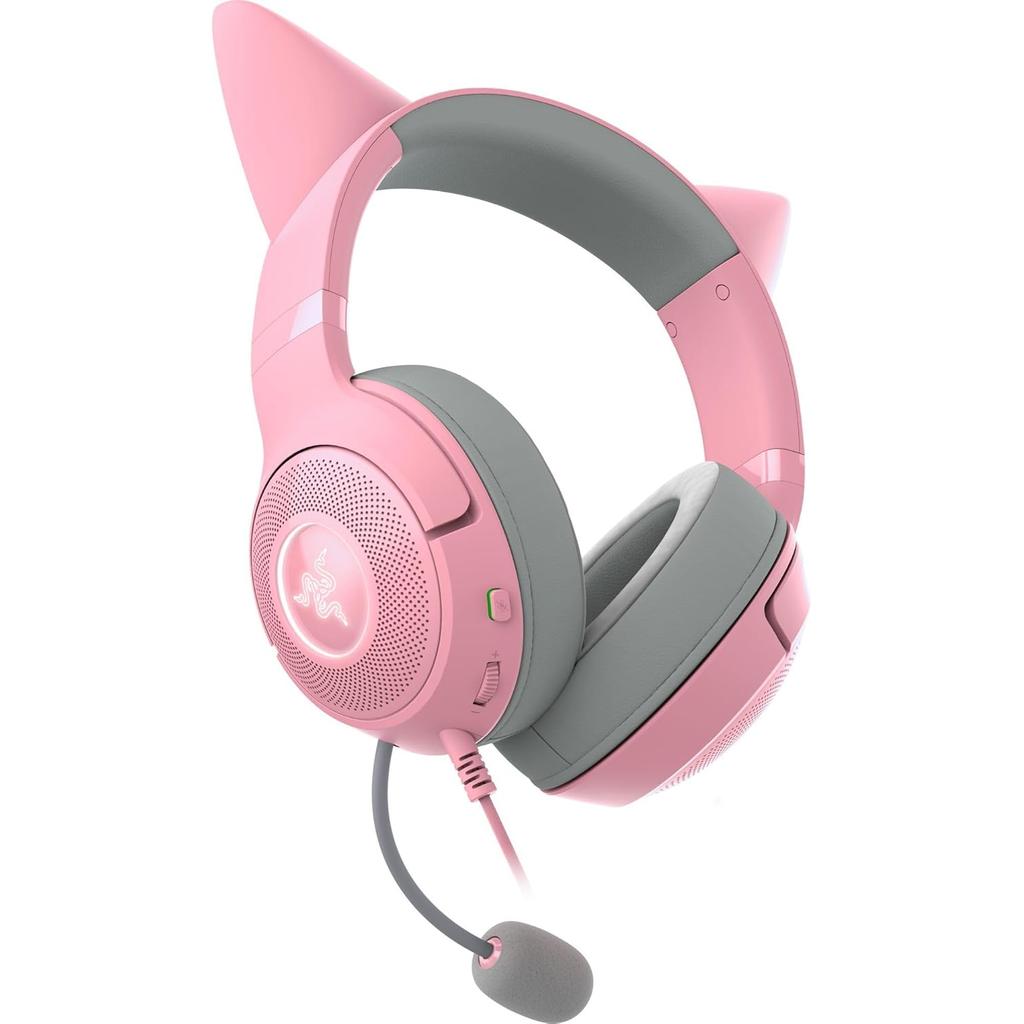 Casque gaming filaire avec micro Razer Kraken Kitty V2 - Rose/Gris Reconditionné Razer reconditionné photo 3 | Dero