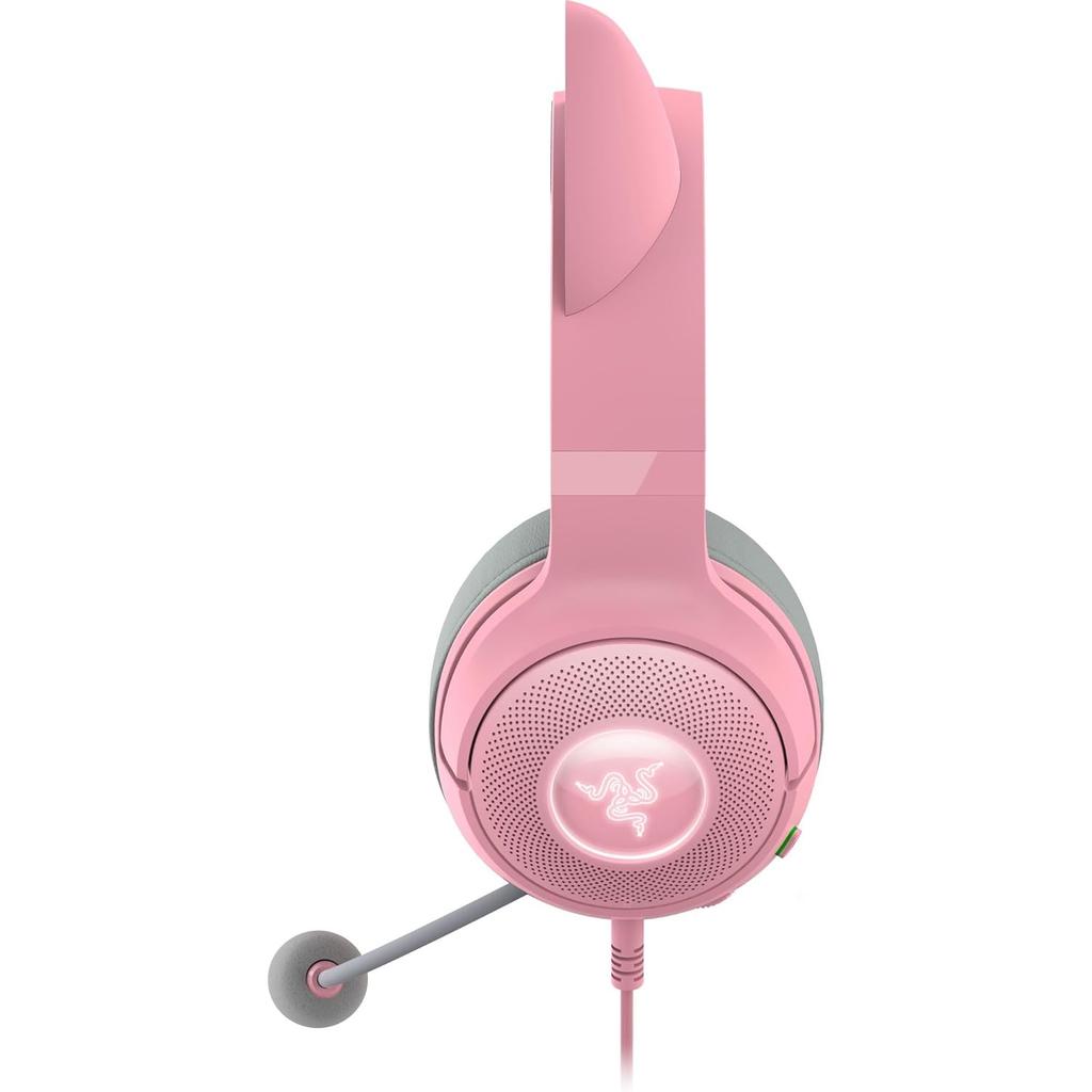 Casque gaming filaire avec micro Razer Kraken Kitty V2 - Rose/Gris Reconditionné Razer reconditionné photo 5 | Dero