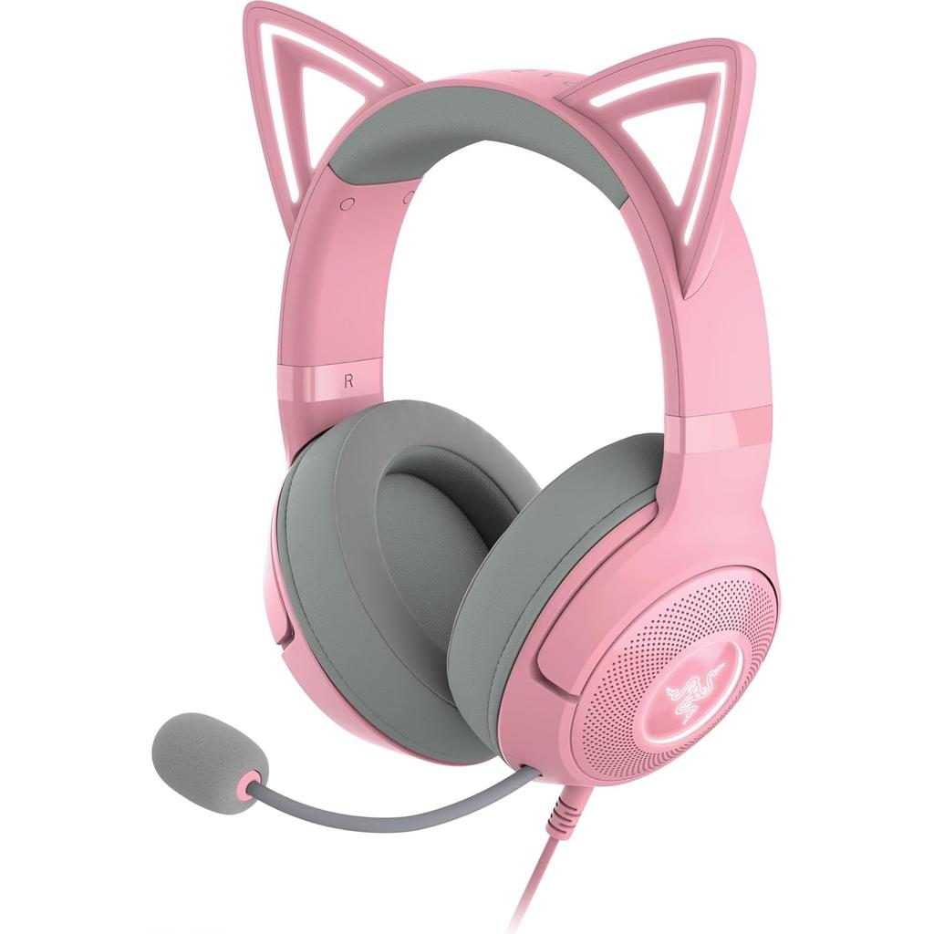 Casque gaming filaire avec micro Razer Kraken Kitty V2 - Rose/Gris Reconditionné - 92,00 € Casque gaming filaire avec micro Razer Kraken Kitty V2 - Rose/Gris Reconditionné Razer reconditionné disponible sur Backmarket
