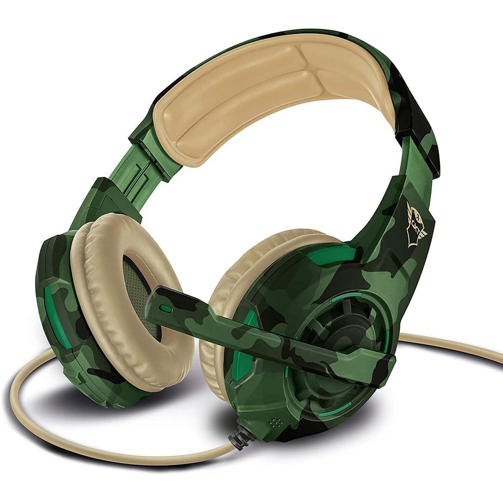 Casque gaming filaire avec micro Trust GXT 310C Radius Camo Jungle - Vert Reconditionné - 49,99 € Casque gaming filaire avec micro Trust GXT 310C Radius Camo Jungle - Vert Reconditionné Trust reconditionné disponible sur Backmarket