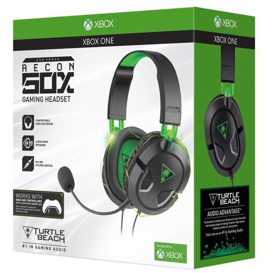 Voir photo 3 de Casque gaming filaire avec micro Turtle Beach Recon 50X - Noir/Vert | Dero Casque gaming filaire avec micro Turtle Beach Recon 50X - Noir/Vert Reconditionné Turtle Beach reconditionné photo 3 | Dero