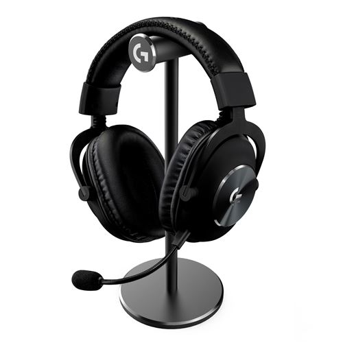 Casque Gaming filaire Logitech G Pro X avec repose casque Noir État correct Logitech reconditionné disponible sur Fnac