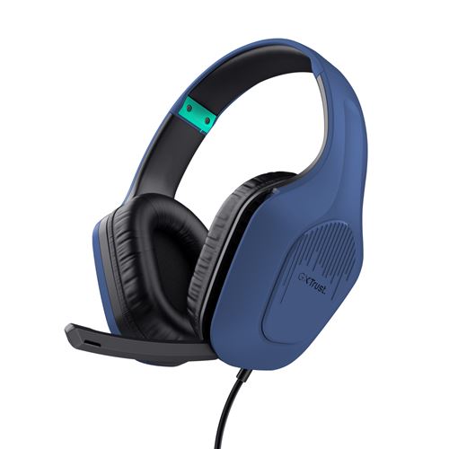 Casque gaming pour console filaire Trust Multiplateforme Zirox Bleu État correct Trust reconditionné disponible sur Fnac