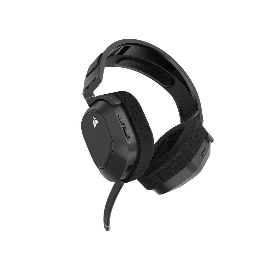 Voir photo 2 de Casque gaming sans fil avec micro Corsair HS80 MAX WIRELESS - Noir | Dero Casque gaming sans fil avec micro Corsair HS80 MAX WIRELESS - Noir Reconditionné Corsair reconditionné photo 2 | Dero