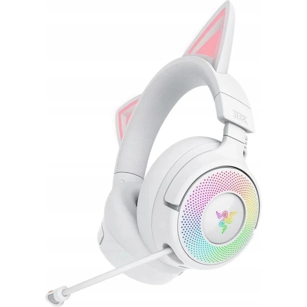 Casque gaming sans fil avec micro Razer Kraken Kitty V3 Pro - Blanc Reconditionné Razer reconditionné disponible sur Backmarket