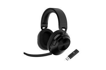 Casque Gaming sans fil HS55 Wireless Carbon, PC et PS5. Bon état Corsair reconditionné disponible sur Darty