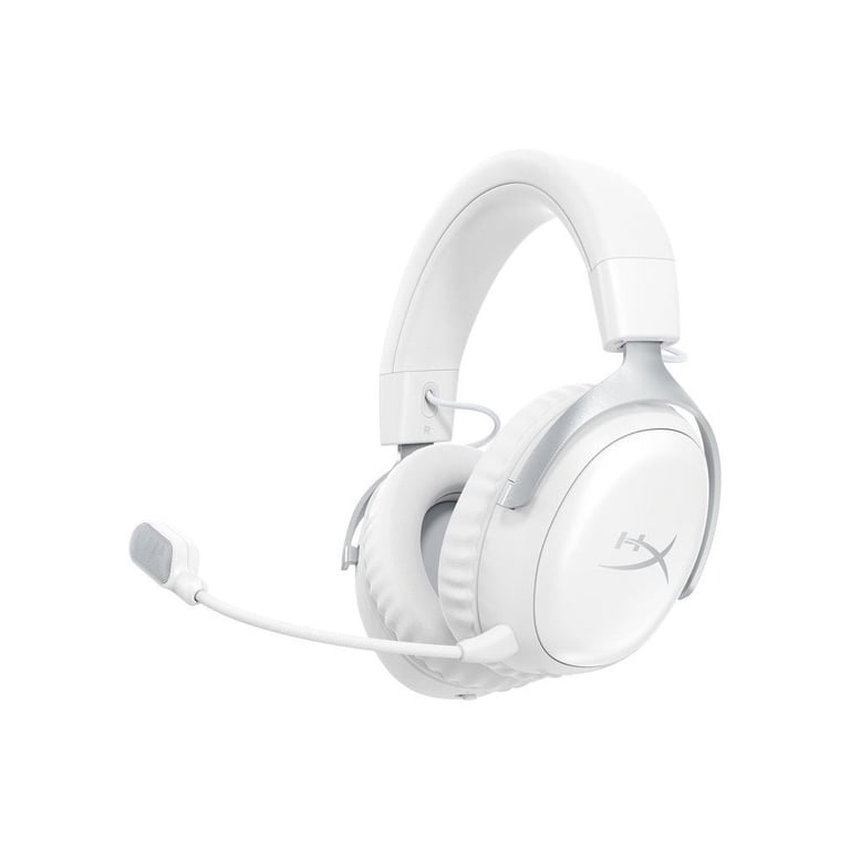 Casque gaming sans fil HyperX Cloud III S Wireless Blanc avec DTS Spatial Audio et micro boom amovible - Excellent état Parfait état HyperX reconditionné disponible sur Pixmania