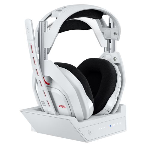 Casque gaming sans fil Logitech G Astro A50 Lightspeed Blanc + Station d'accueil État correct Logitech reconditionné disponible sur Fnac