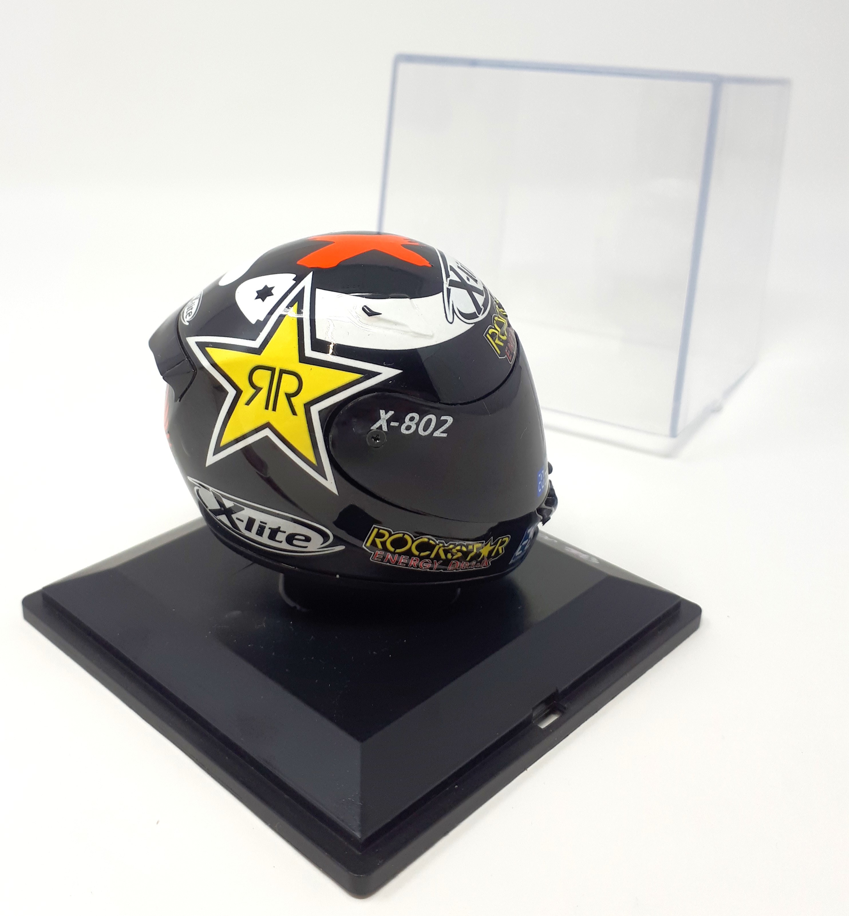 Voir photo 3 de Casque miniature Jorge Lorenzo - 2012 Casque miniature Jorge Lorenzo - 2012 État correct reconditionné photo 3