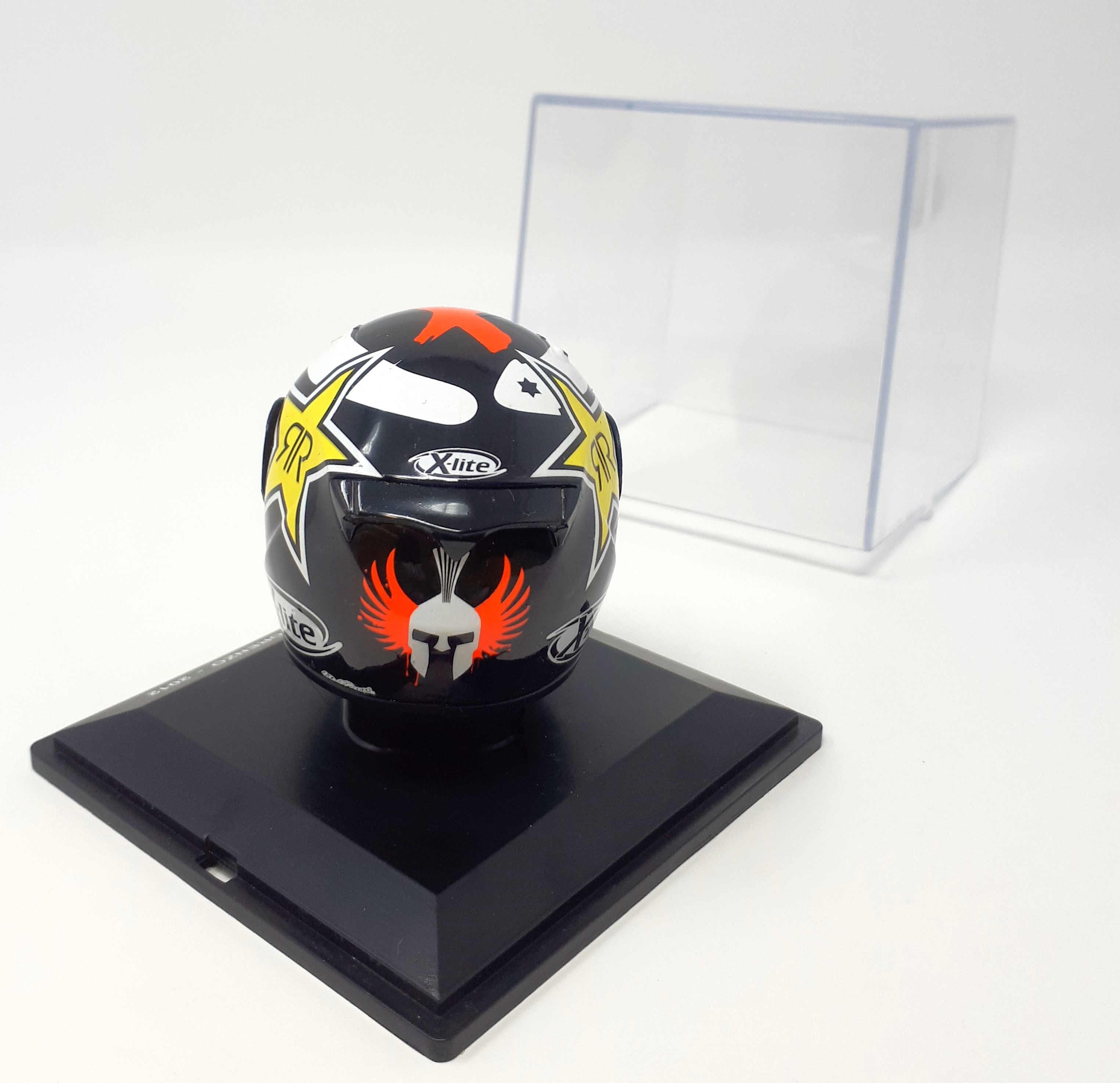 Voir photo 4 de Casque miniature Jorge Lorenzo - 2012 Casque miniature Jorge Lorenzo - 2012 État correct reconditionné photo 4