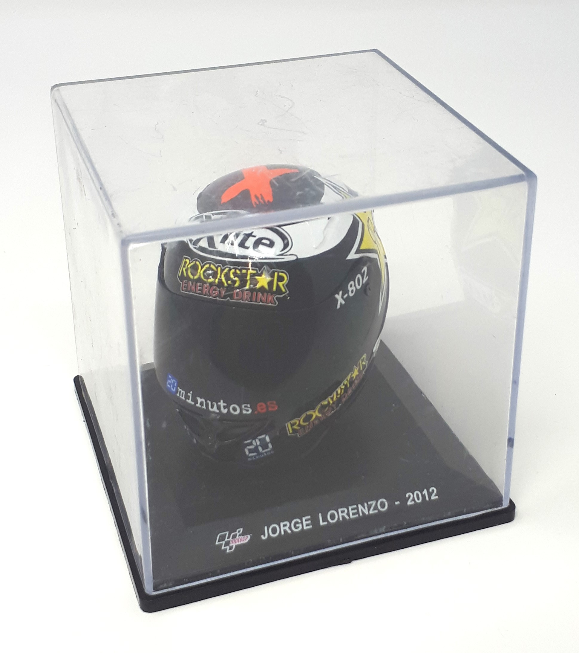 Voir photo 7 de Casque miniature Jorge Lorenzo - 2012 Casque miniature Jorge Lorenzo - 2012 État correct reconditionné photo 7