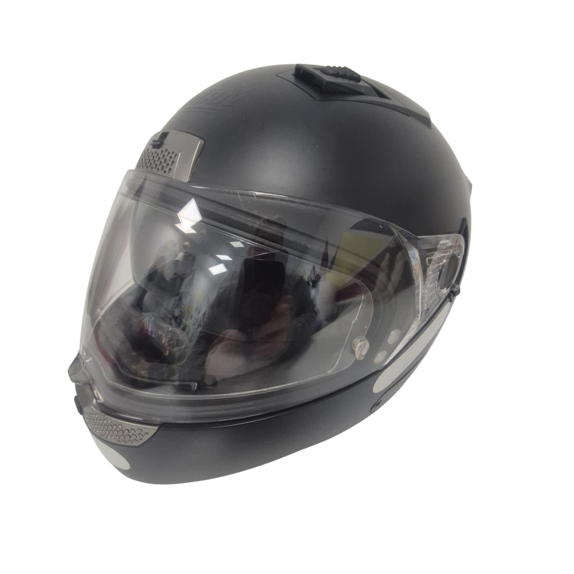 Casque moto N85 - Nolan - Taille S Très bon état - 30,00 € Casque moto N85 - Nolan - Taille S Très bon état reconditionné disponible sur Label Emmaüs