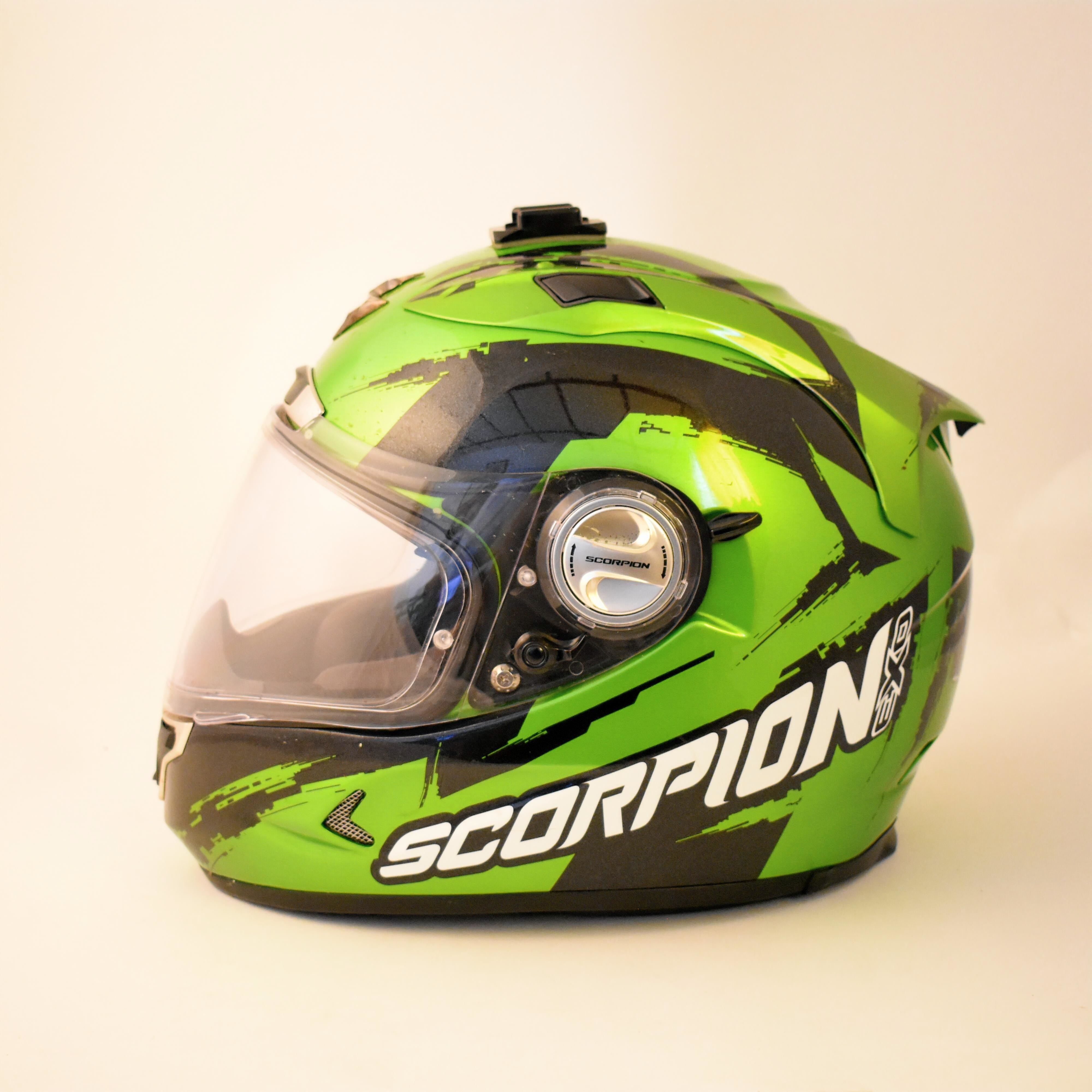 Voir photo 2 de Casque moto taille M intégral Scorpion EXO 1400g + - 50g Casque moto taille M intégral Scorpion EXO 1400g + - 50g Très bon état reconditionné photo 2
