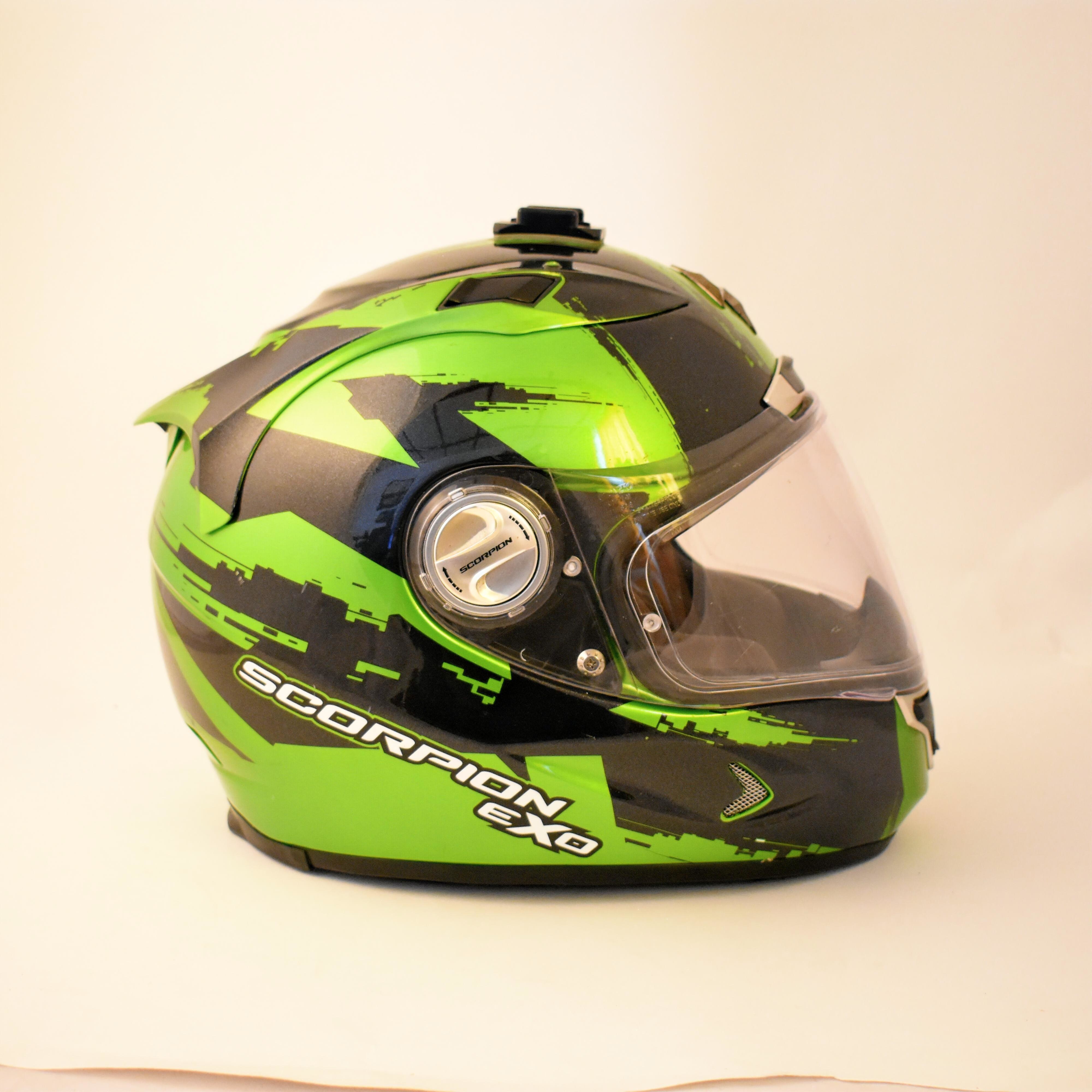 Voir photo 3 de Casque moto taille M intégral Scorpion EXO 1400g + - 50g Casque moto taille M intégral Scorpion EXO 1400g + - 50g Très bon état reconditionné photo 3