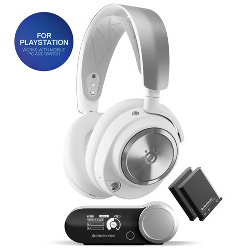 Casque PC gaming sans fil SteelSeries Arctis Nova Pro WL P Bluetooth Blanc État correct SteelSeries reconditionné disponible sur Fnac | Dero