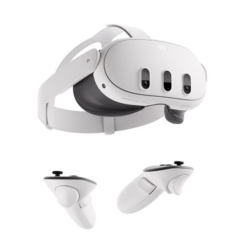 Casque réalité virtuelle et mixte Meta Quest 3 512 Go Blanc État correct Meta reconditionné disponible sur Fnac