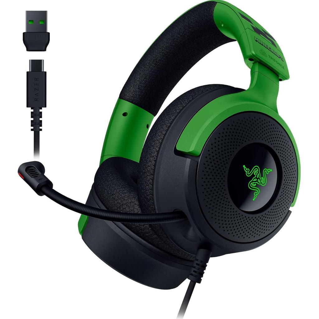 Casque réducteur de bruit gaming filaire avec micro Razer Kraken V4 X Minecraft Edition - Noir Reconditionné - 72,00 € Casque réducteur de bruit gaming filaire avec micro Razer Kraken V4 X Minecraft Edition - Noir Reconditionné Razer reconditionné disponible sur Backmarket