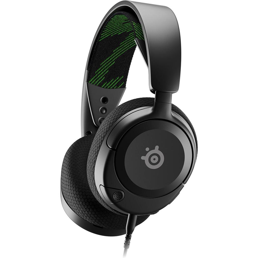 Voir photo 1 de Casque réducteur de bruit gaming filaire avec micro Steelseries Arctis Nova 1X - Noir | Dero Casque réducteur de bruit gaming filaire avec micro Steelseries Arctis Nova 1X - Noir Reconditionné SteelSeries reconditionné | Dero