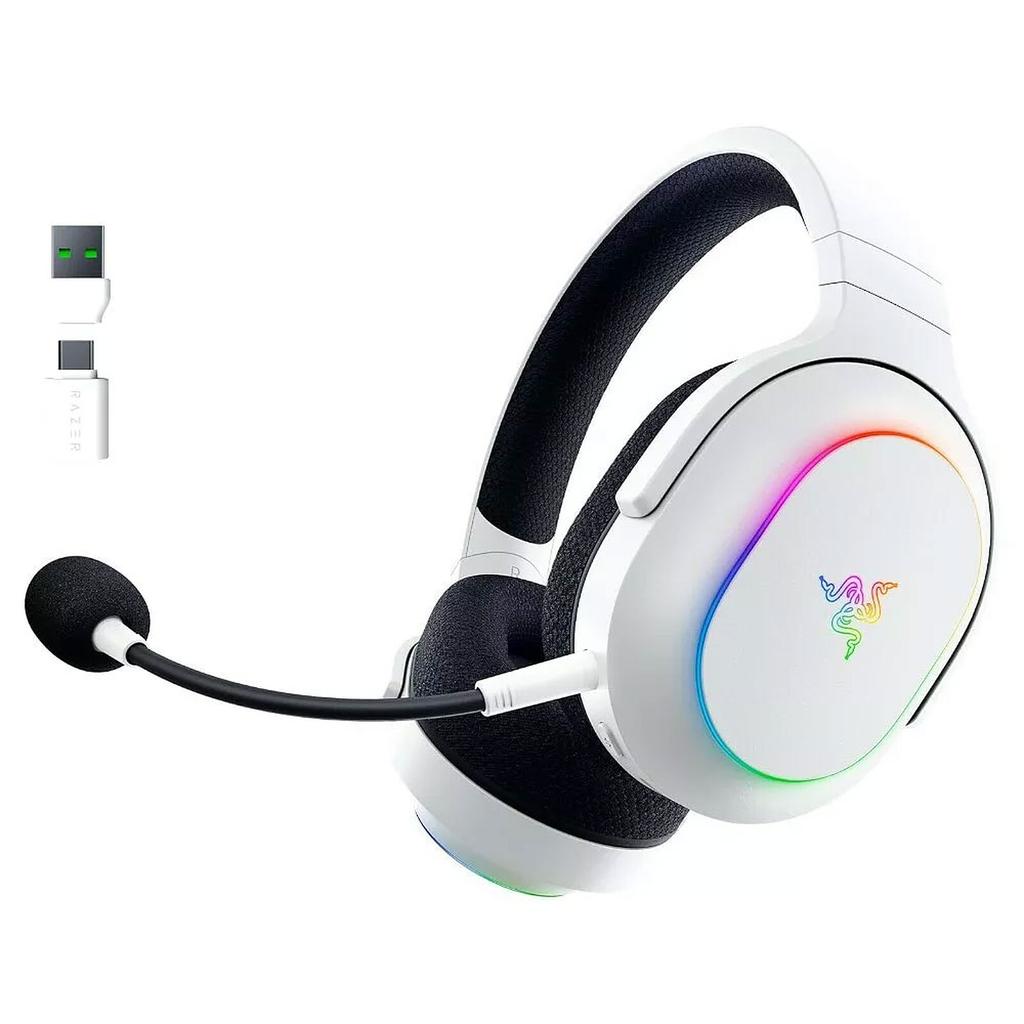 Voir photo 2 de Casque réducteur de bruit gaming filaire + sans fil avec micro Razer Barracuda X Chroma - Blanc | Dero Casque réducteur de bruit gaming filaire + sans fil avec micro Razer Barracuda X Chroma - Blanc Reconditionné Razer reconditionné photo 2 | Dero