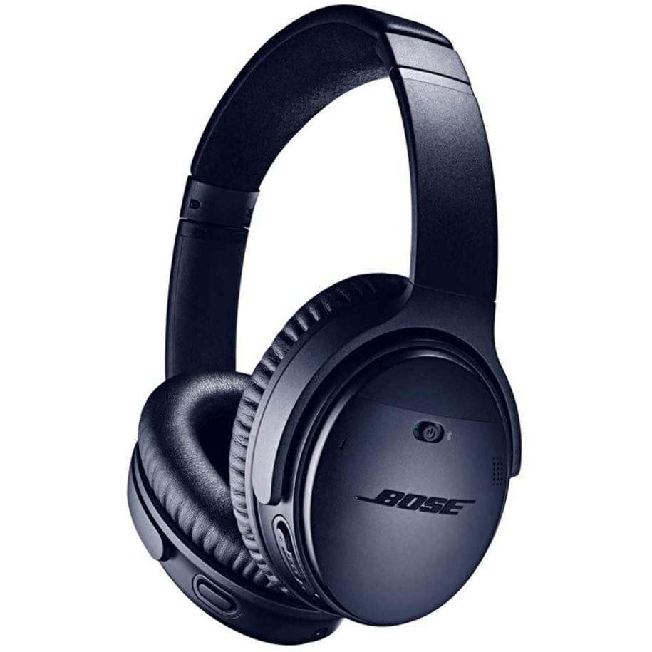Casque réducteur de bruit sans fil avec micro Bose QuietComfort 35 II - Bleu Reconditionné Bose reconditionné disponible sur Backmarket
