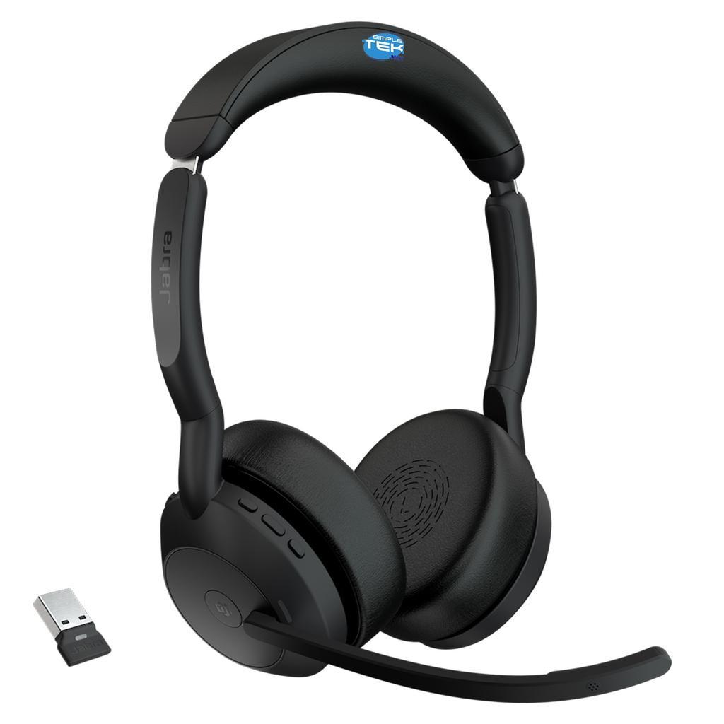 Casque réducteur de bruit sans fil avec micro Jabra Evolve2 55 MS - Noir Reconditionné - 266,00 € Casque réducteur de bruit sans fil avec micro Jabra Evolve2 55 MS - Noir Reconditionné Jabra reconditionné disponible sur Backmarket