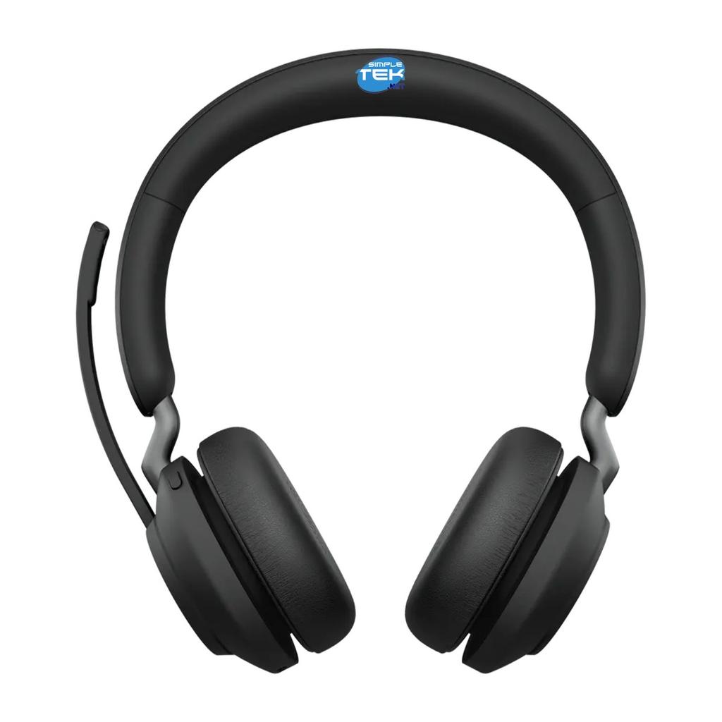Voir photo 3 de Casque réducteur de bruit sans fil avec micro Jabra Evolve2 65 MS - Noir | Dero Casque réducteur de bruit sans fil avec micro Jabra Evolve2 65 MS - Noir Reconditionné Jabra reconditionné photo 3 | Dero