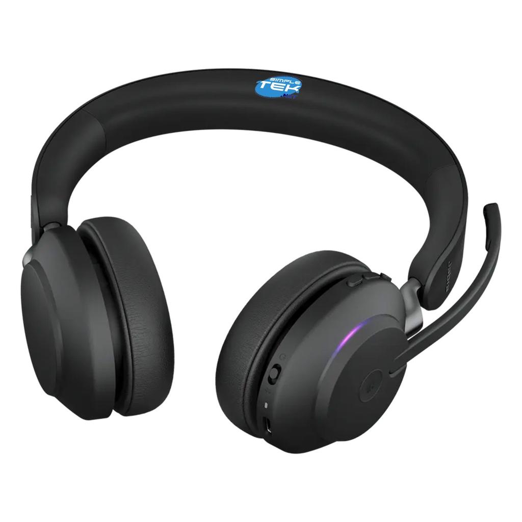 Voir photo 5 de Casque réducteur de bruit sans fil avec micro Jabra Evolve2 65 MS - Noir | Dero Casque réducteur de bruit sans fil avec micro Jabra Evolve2 65 MS - Noir Reconditionné Jabra reconditionné photo 5 | Dero