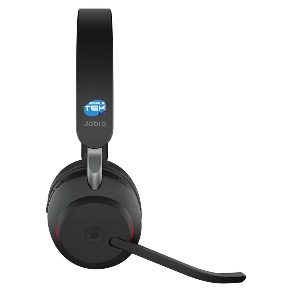 Voir photo 6 de Casque réducteur de bruit sans fil avec micro Jabra Evolve2 65 MS - Noir | Dero Casque réducteur de bruit sans fil avec micro Jabra Evolve2 65 MS - Noir Reconditionné Jabra reconditionné photo 6 | Dero