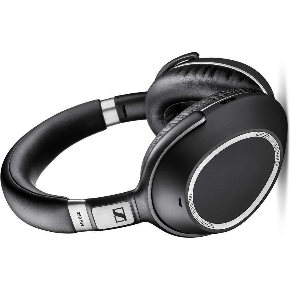 Voir photo 2 de Casque réducteur de bruit sans fil avec micro Sennheiser MB 660 - Noir | Dero Casque réducteur de bruit sans fil avec micro Sennheiser MB 660 - Noir Reconditionné Sennheiser reconditionné photo 2 | Dero