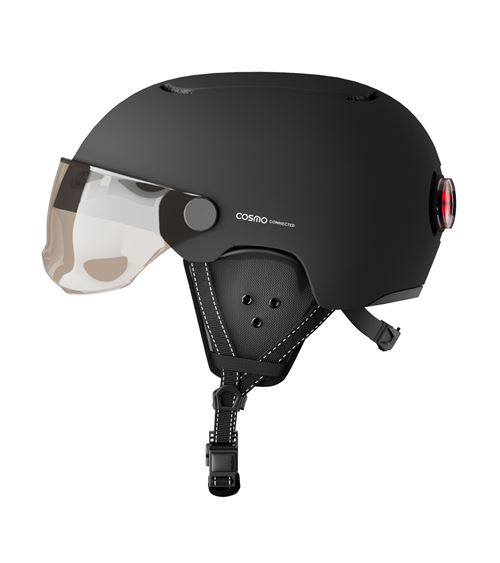 Casque vélo avec visière Cosmo Fusion Premium Noir État correct - 199,00 € Casque vélo avec visière Cosmo Fusion Premium Noir État correct Cosmo Connected reconditionné disponible sur Fnac