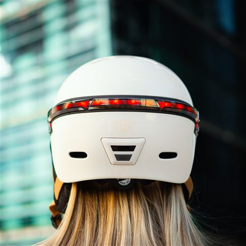 Casque vélo Casr LED avec Visière Glow Ivoire Brillant M - Excellent état Parfait état N/A reconditionné photo 2 | Dero