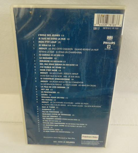 Voir photo 2 de Cassette VHS Johnny Hallyday Parc des Princes 1993 Cassette VHS Johnny Hallyday Parc des Princes 1993 Bon état reconditionné photo 2