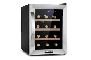 Cave à vin - Reserva 12 - Cave de service - 31L - 11-18°C - Porte vitrée - Noir et Gris Bon état Klarstein reconditionné disponible sur Darty