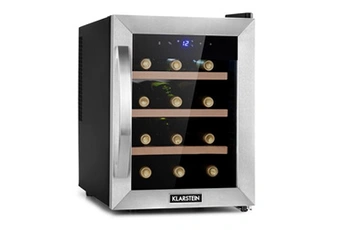 Cave à vin - Reserva 12 - Cave de service - 31L - 11-18°C - Porte vitrée - Noir et Gris Bon état Klarstein reconditionné disponible sur Darty