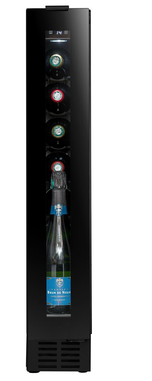 Cave de service encastrable sous plan, largeur 15 cm, 8 bouteilles, poignee discrete sous le plan de travail État correct Avintage reconditionné disponible sur Fnac
