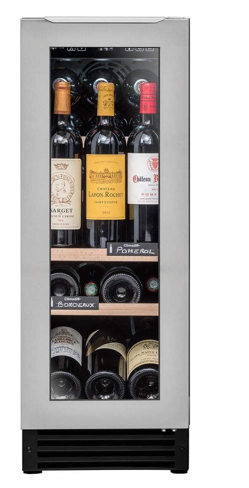Cave de service encastrable sous plan, largeur 30 cm, 22 bouteilles, poignee discrete sous le plan de travail État correct Avintage reconditionné disponible sur Fnac