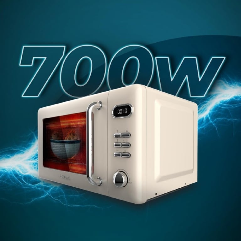 CECOTEC 01714 - Micro-ondes de 20 L avec grill ProClean 5110 Retro Beige - Très bon état Très bon état Cecotec reconditionné photo 2 | Dero