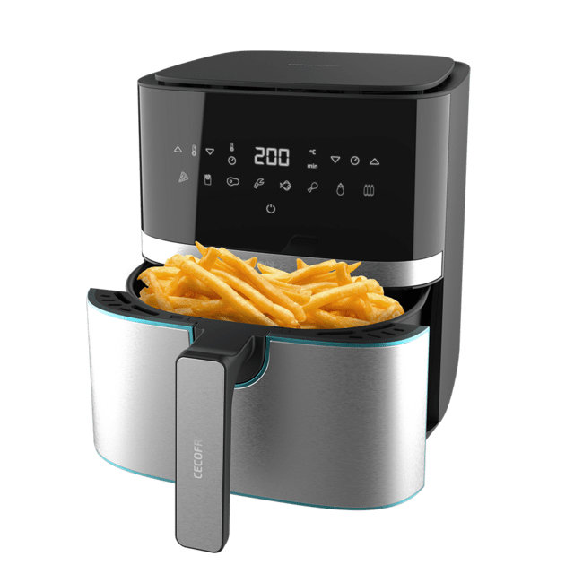 Cecotec 03317 friteuse Unique 5,5 L Autonome 1700 W Friteuse d'air chaud Noir, Acier inoxydable - Excellent état Parfait état Cecotec reconditionné photo 2 | Dero